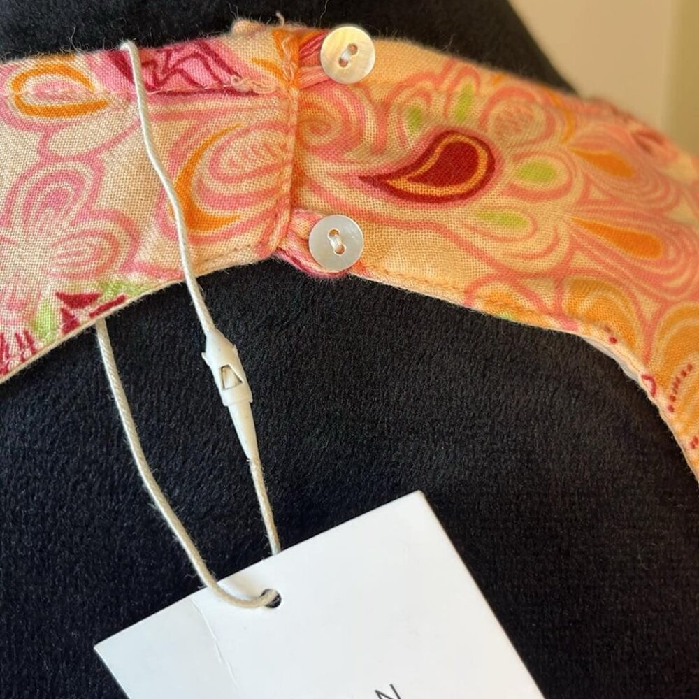 Zara XS Cropped Open Back Flared Long Sleeve Top Boho Festival Hippie Hipster  T - Picture 6 of 8